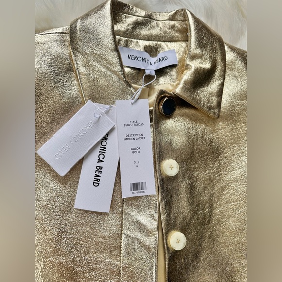 Veronica Beard Imogen Leather Jacket Blazer and Maxine Leather Midi Skirt SET - Picture 4 of 17